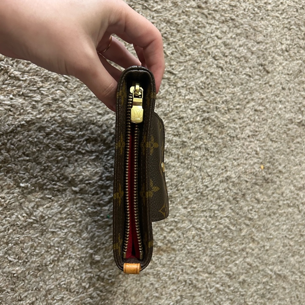 Authentic Louis Vuitton Partition Bag Monogram Pouch Canvas Classic Clutch Red - Picture 6 of 15